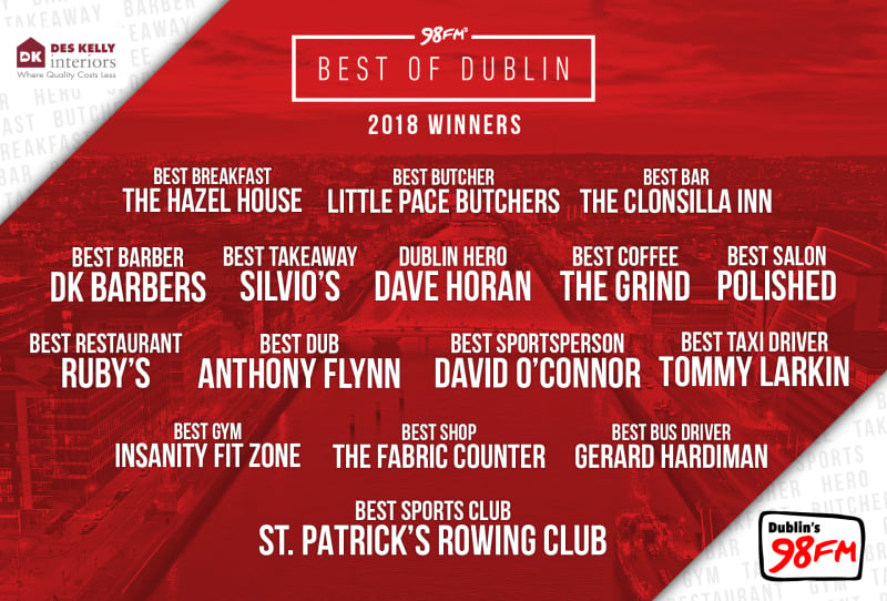 Best of Dublin 2018 Winners